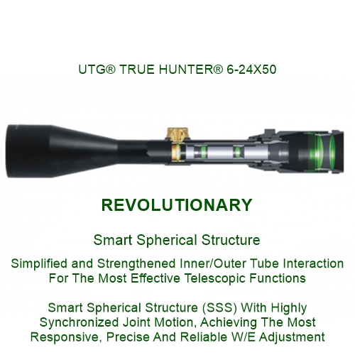 UTG® TRUE HUNTER® 6-24X50 1 Inch Scope, AO, 36-color, Mil-dot