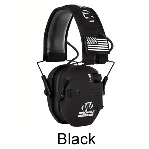 Walker's Razor Slim Electronic Ear Protection in Black